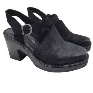 born Delvin Black Suede Mule